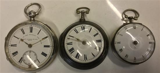 3 Verge pocket watches (shagreen)